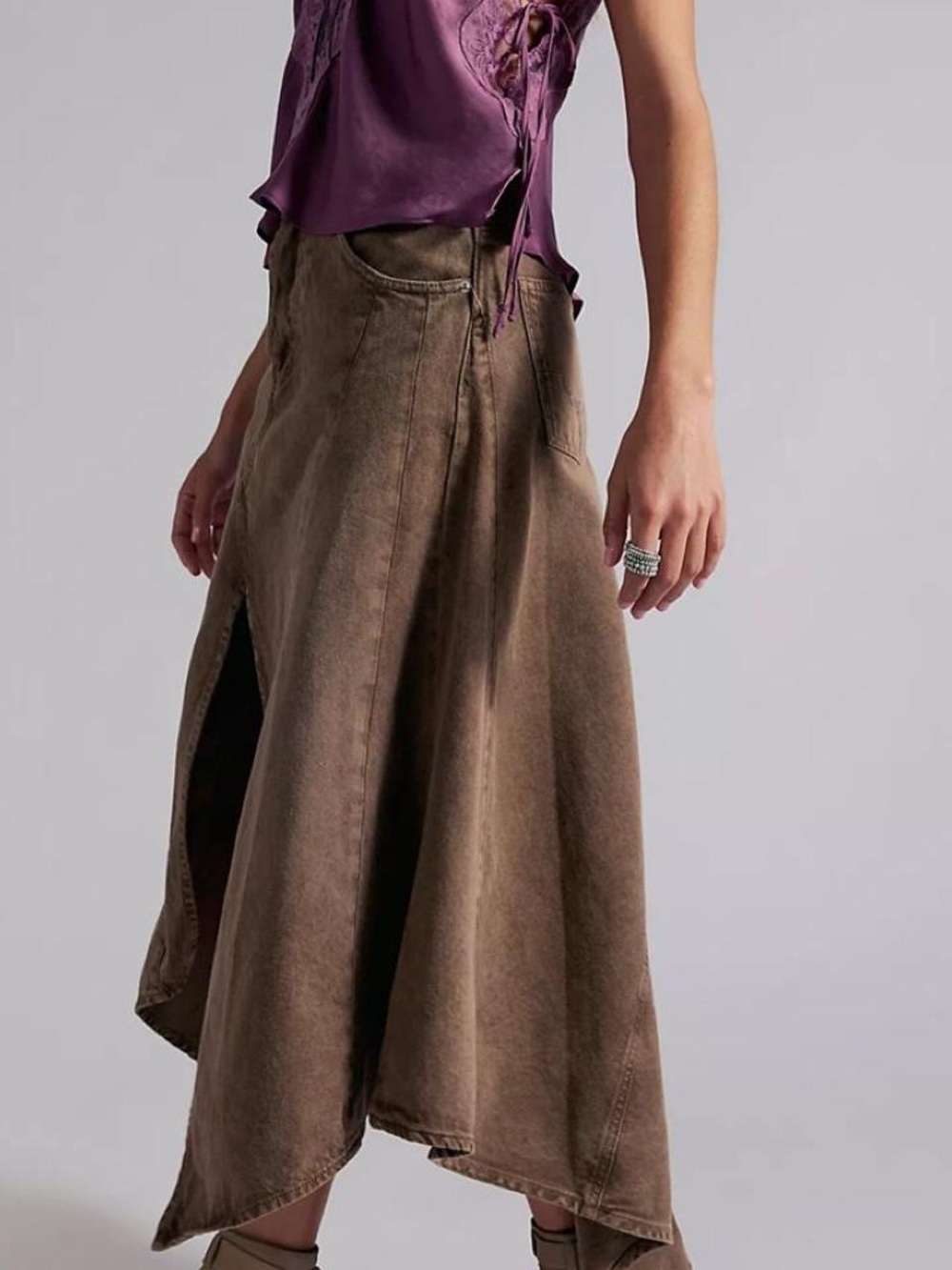 NWT Free People Aquarius Maxi Skirt - Picture 3 of 6
